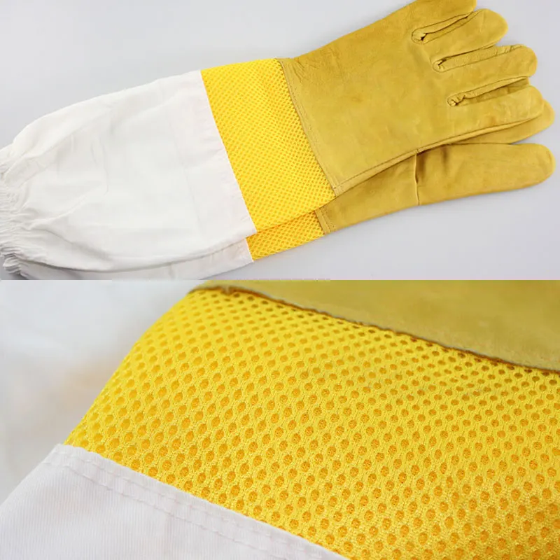 

1Pair Beekeeping Gloves Protective Sleeves Breathable Anti Bee/Sting Sheepskin Long Gloves For Beekeeper Beekeeping Tools