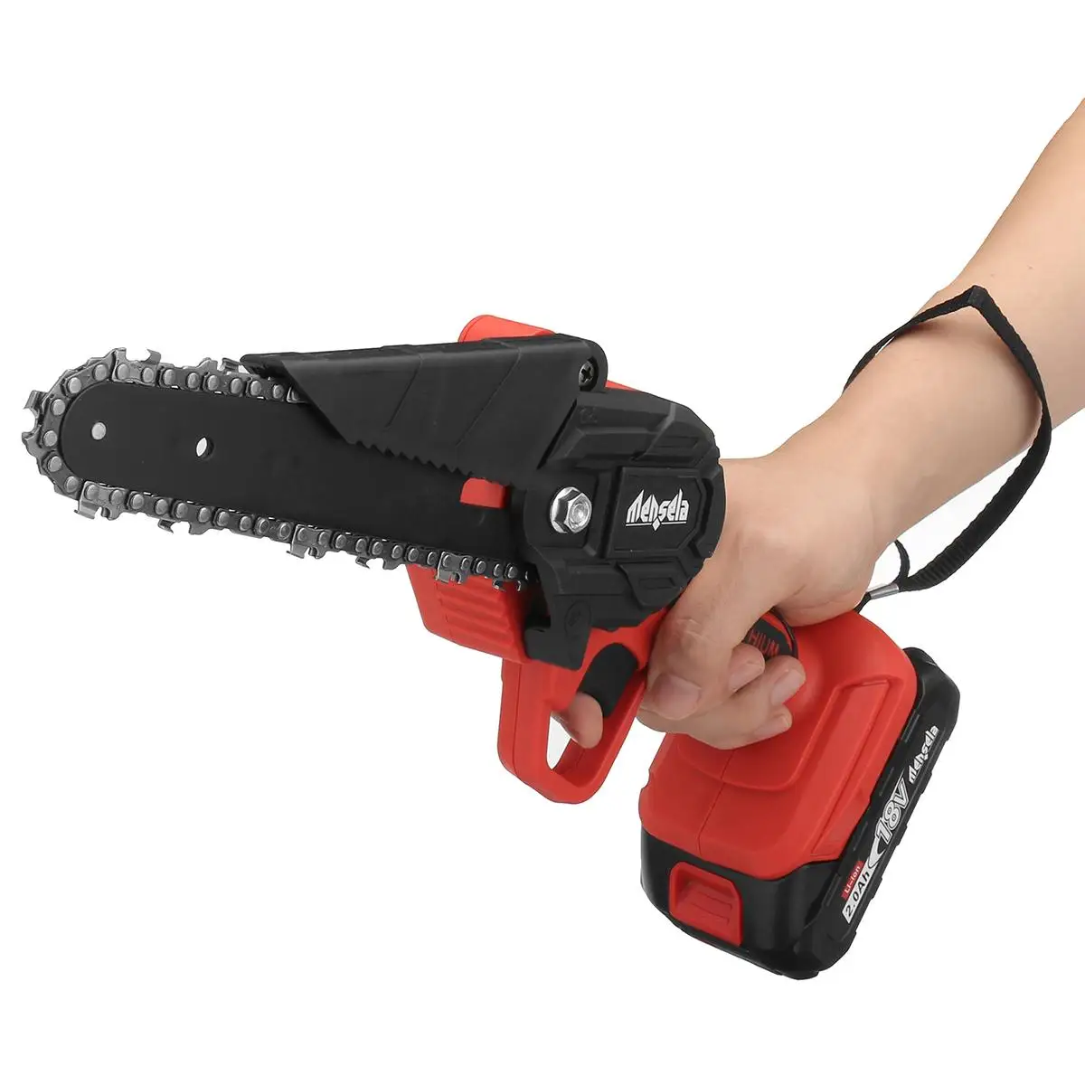 

CS-L2 6 Inch 800W Cordless Electric Chain Saw Safe Lock One-Hand Saws for Treetop Pruning With Li-ion Battery For 18V Makita