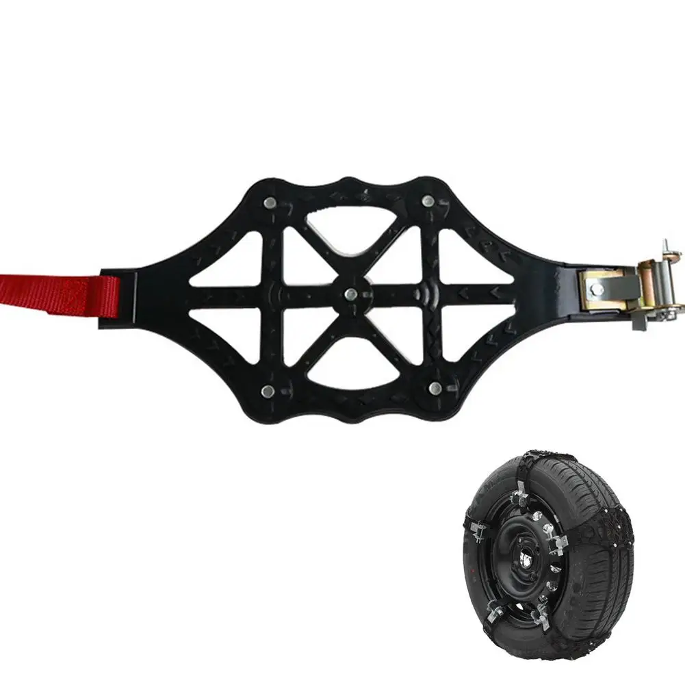 1pc Universal Car Wheel/Snow Chains | Snow Ice Belt For Cars Vans Anti-skid Easy To Install Durable Auto Wheel TPU Автомобили и