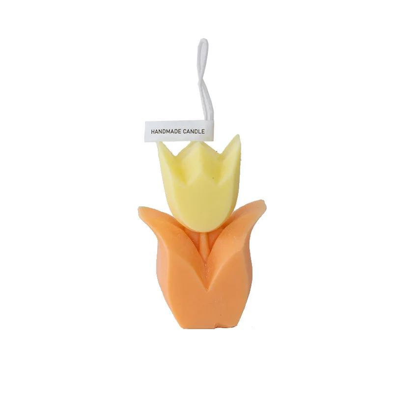 Artificial Flower-Shaped Candles Tulip Scented Romantic Nordic Style Bedroom Decorations Souvenir Wedding New Year Gifts | Дом и сад