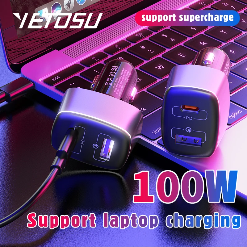 100w автомобильное зарядное ус