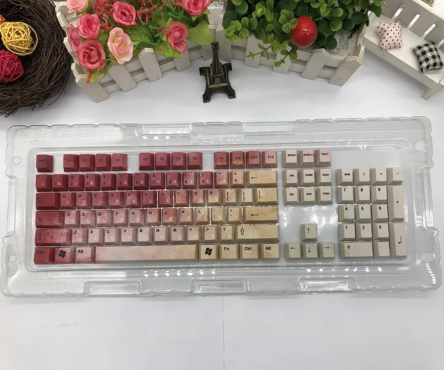 

1 Set PBT personality keycaps 104 Keys Height mechanical keyboard key cap for Mechanical Keyboard Dye Sublimation Keycap