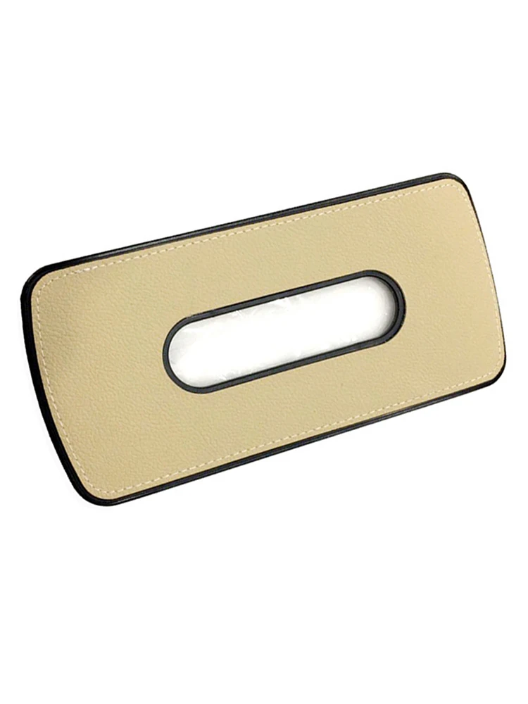 

Car Sun Visor Leather Tissue Box Paper Napkin Seats Back Holder Auto Interior Towel Storage Auto Hanging Type Storage for Car