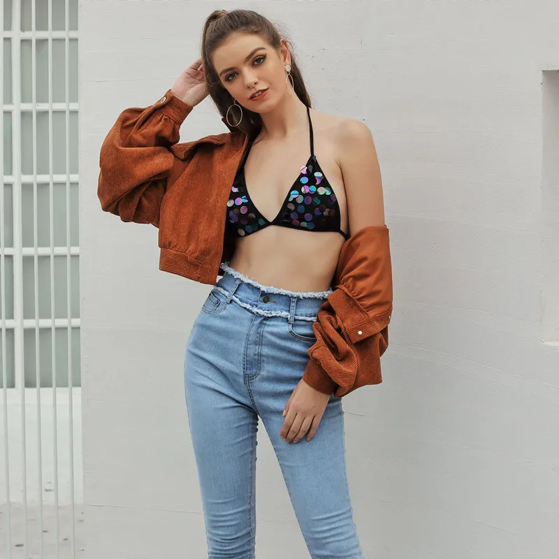 

Casual Short Jacket Women 2020 Autumn Lantern Sleeve Loose Solid Jacket Female Lapel Vintage Fashion High Streetwear Coat Jacket