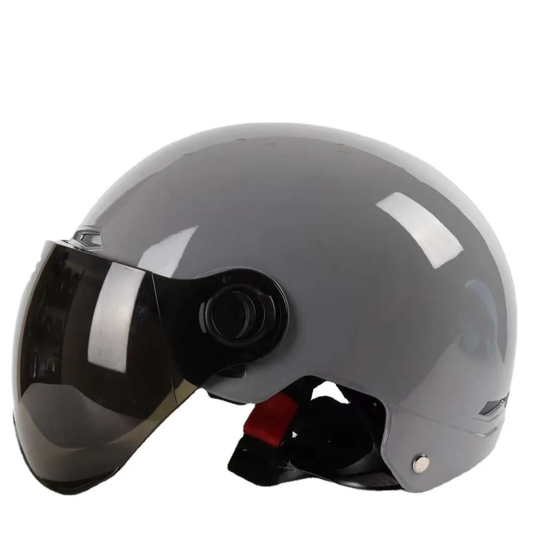 Helmet For Electric Motorcycle Man Woman Helmet Sun Protection Anti-UV Lightweight Half Helmet 4 Layers Of Protection Moto Casco