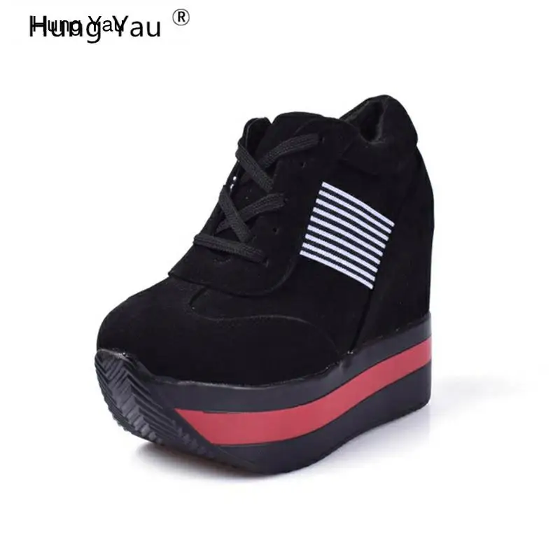 Hung Яу женские туфли Высокий каблук Туфли на платформе Повседневная обувь
