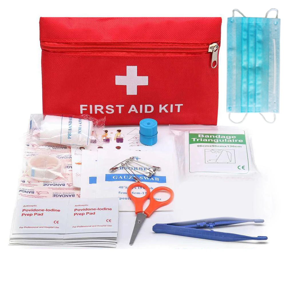 Выживания 79 шт мини кемпинга Пеший Туризм аптечка первой помощи с чехлом UV FLD CPL