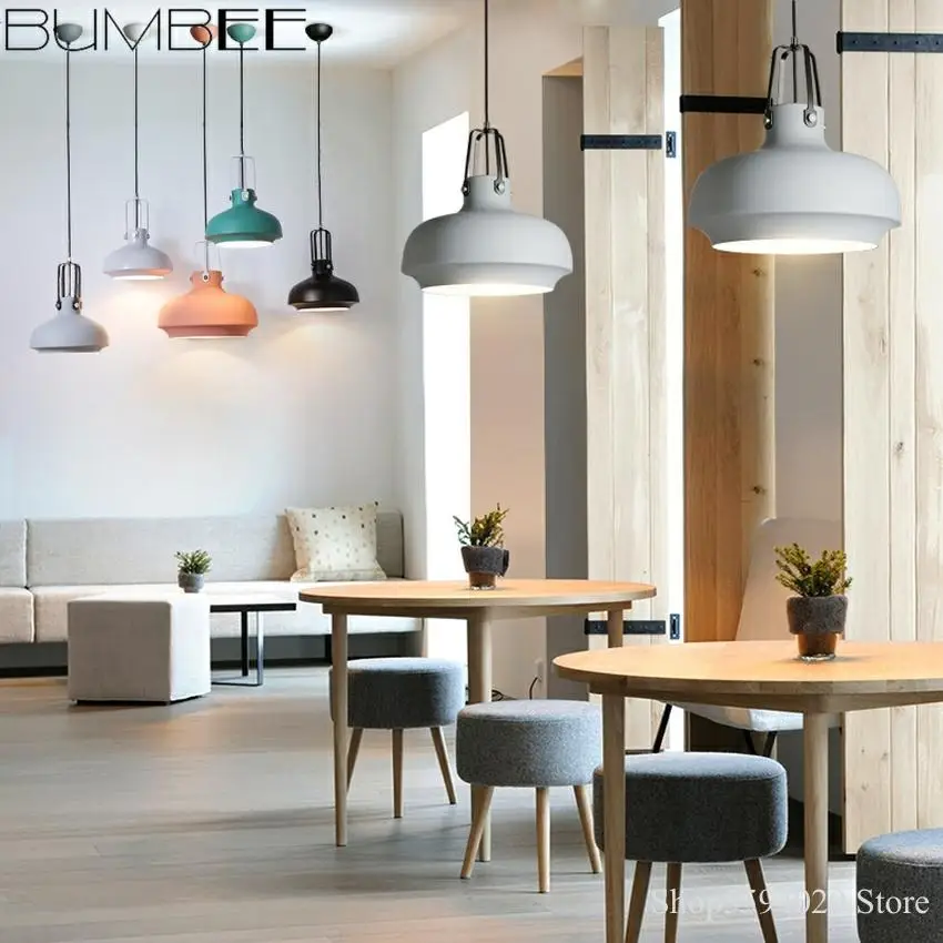 Современные подвесные светильники из алюминия для офиса магазина одежды