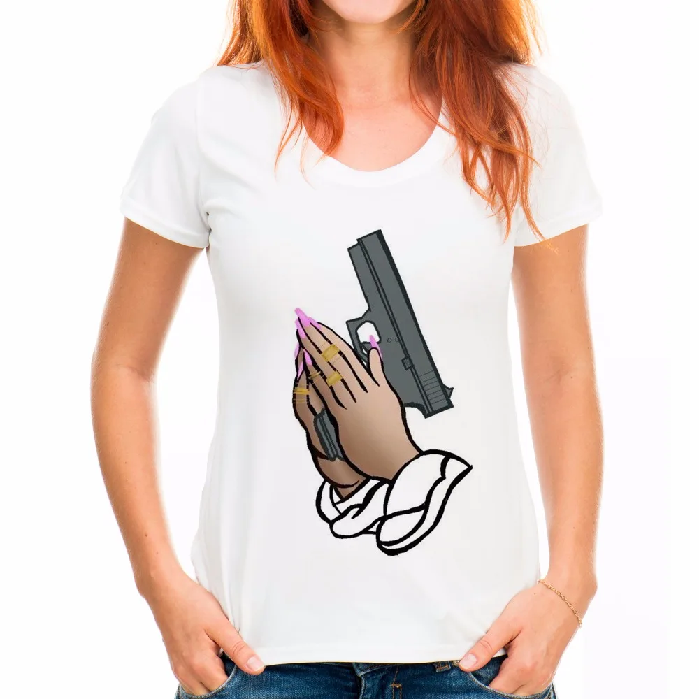 Новая модная брендовая обувь Красивая Женская футболка с принтом в виде