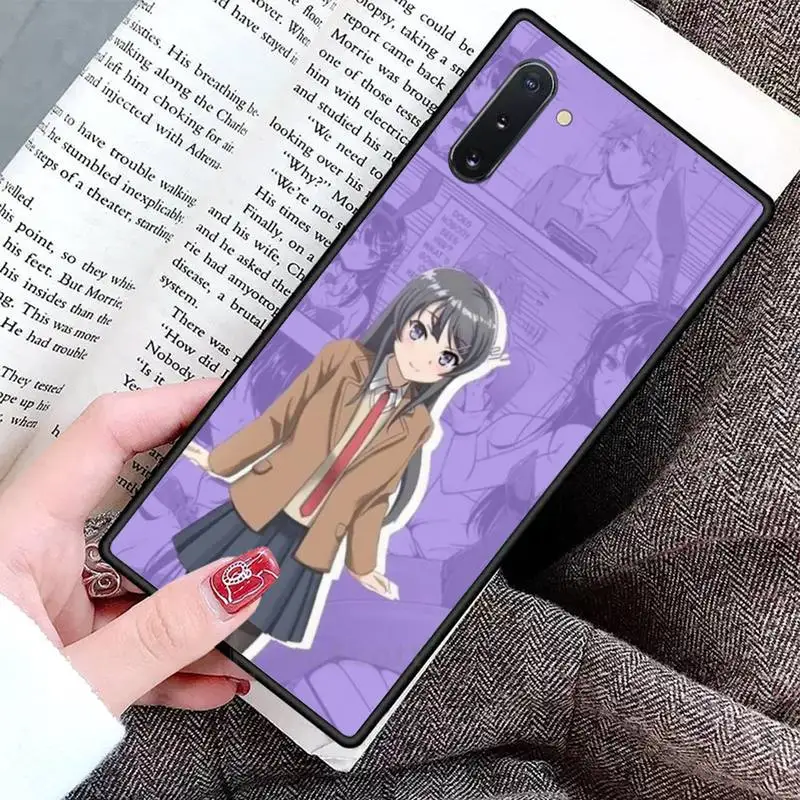 

Sakurajima Mai Anime Phone Case For Samsung Galaxy S8 S9 S10 Plus S10E Note 3 4 5 6 7 8 9 10 Pro Lite cover