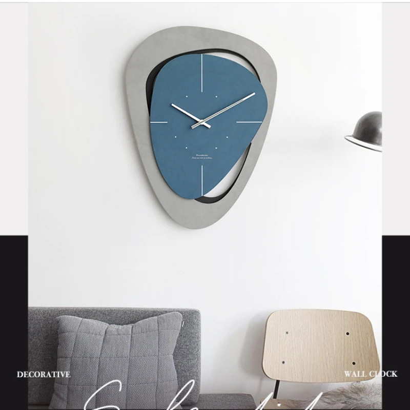 

Luxurious Nordic Wall Clocks Square Modern Simple Home Decoration Wall Clock Precise Creativity Wandklok Living Room Art EK50bgz