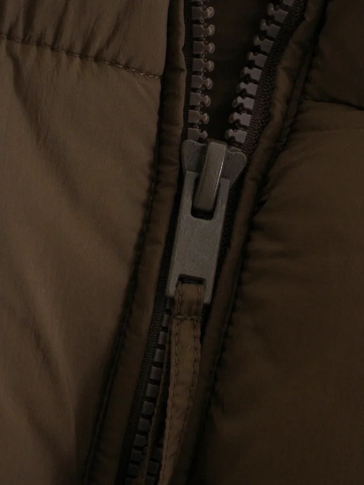 KEYANKETIAN ZA Quilted Coat Autumn and Winter Women's Jacket Army Green Warm Simple Casual Loose Cotton Quilting