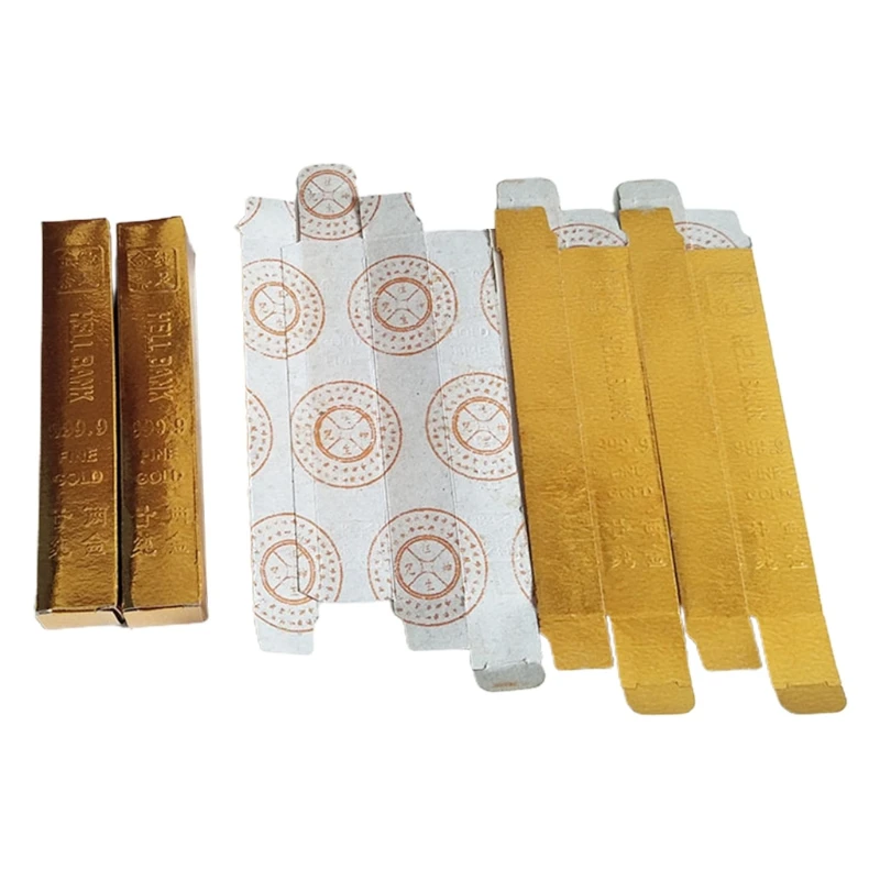 100 шт. предок деньги золотые слитки слиток Joss Бумага Деньги китайский