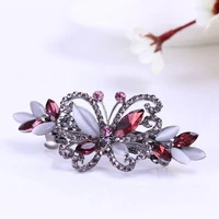 retro bow hair clip alloy korean version spring hairclip butterfly temperament barrettes for women lady headdress accessories