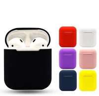 TPU Silicone Earphone Case For Apple Airpods Bluetooth Wireless Earphone Protective Skin Cover Box for Air Pods Ear Pods Bags