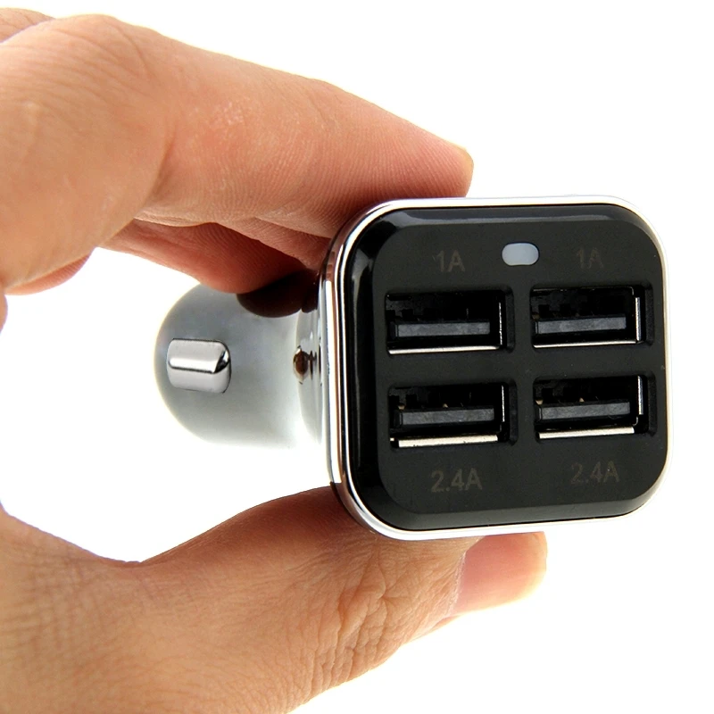 HAWEEL Универсальный 5V 6.8A 4 usb порта автомобильное зарядное устройство для смартфонов/планшетных ПК(черный