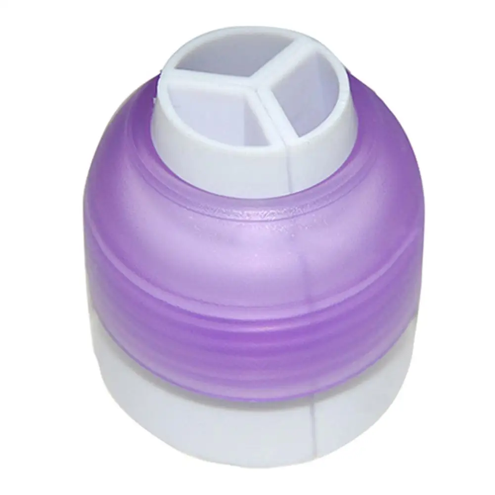 

Icing Piping Bag Nozzle Converter 3 Hole 3 Color Cream Coupler Cake Decor Tool Home Kitchen Dining