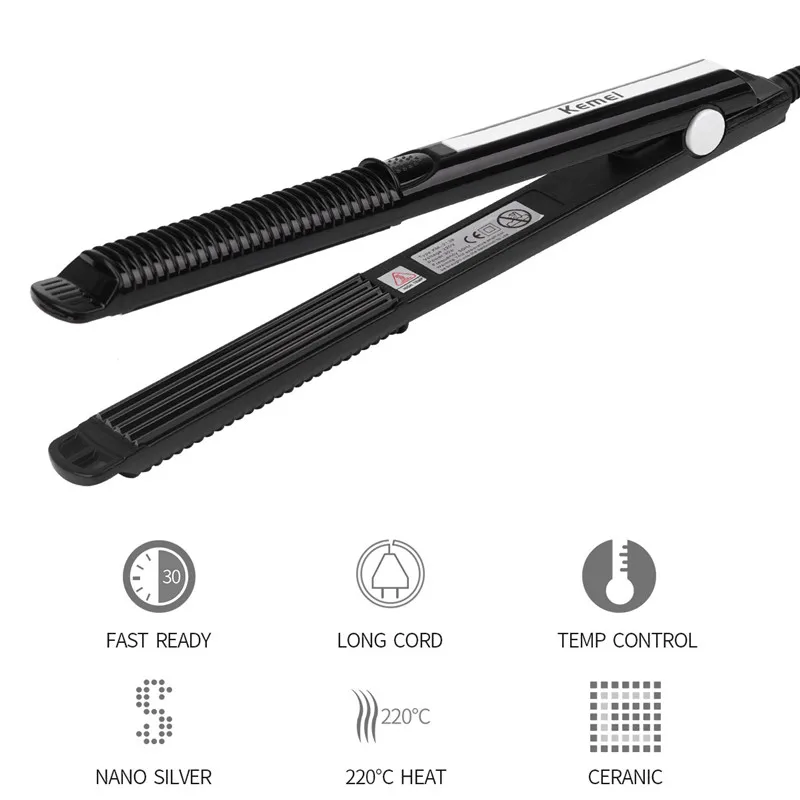 Профессиональные щипцы 220 В Керамические Гофрированные для завивки волос