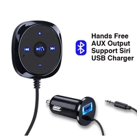 bluetooth hands free car kit usb charger support aux output bluetooth music player