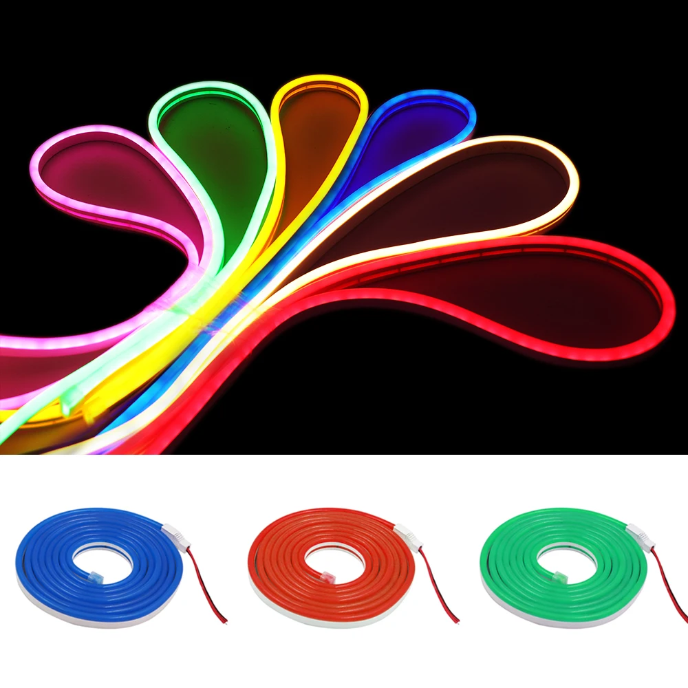 Светодиодный неоновый светильник 12 В гибкая неоновая вывеска Водонепроницаемая