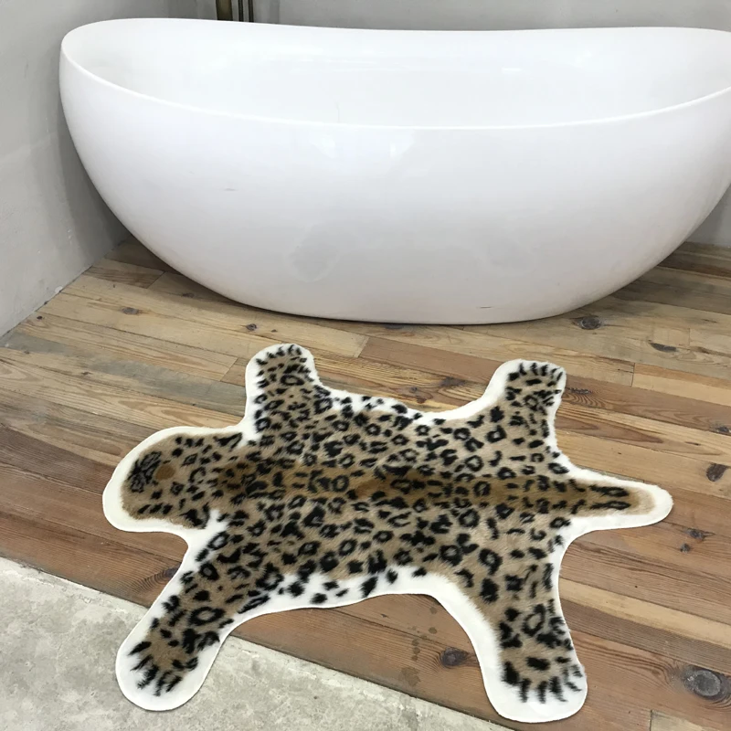 Имитация кожи животных татами ковер Нескользящая корова Зебра полосатый коврик