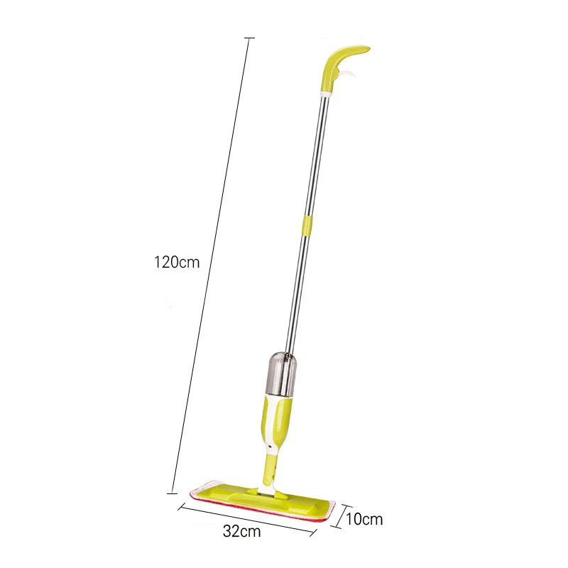 

Congis Hot sale Water Spray floor mop with Microfibre cloth replace 2 color flat mops for home cleaning Kitchen Tile clean tools