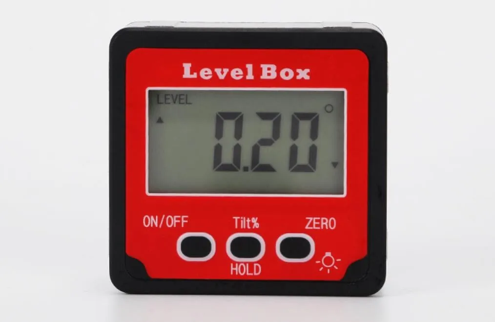 

360 Degree Mini Digital Protractor Inclinometer Electronic Level Box Magnetic Measuring Tools For Woodworking Welding