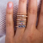 Женское кольцо на указательный палец с сапфиром и покрытием из 18-каратного золота