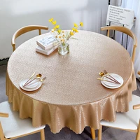 restaurant tablecloth waterproof and oil proof disposable table mat conference round table decoration cloth