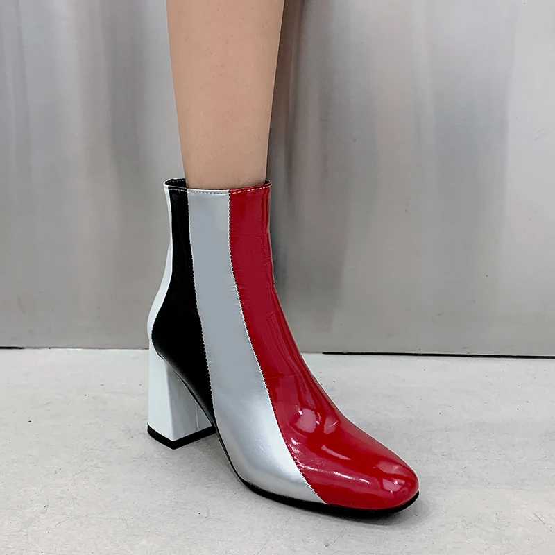 Классические разноцветные женские ботильоны в британском стиле элегантные