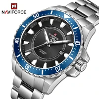 naviforce men%e2%80%99s automatic mechanical movement watches casual fashion full stainless steel clock wrist watch male 100m waterproof
