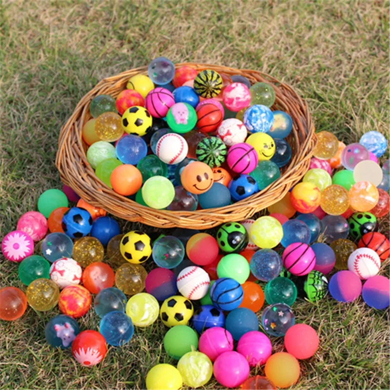 

100Pcs Kids Magic Bouncy Jumping Floating Bouncing Balls Rubber For Children Summer Water Pools Toys