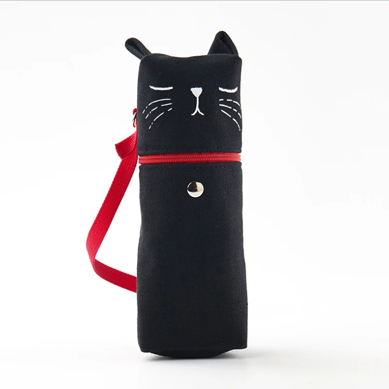 Пенал с изображением кота супер большая ткань Kawaii пенал школа поставка