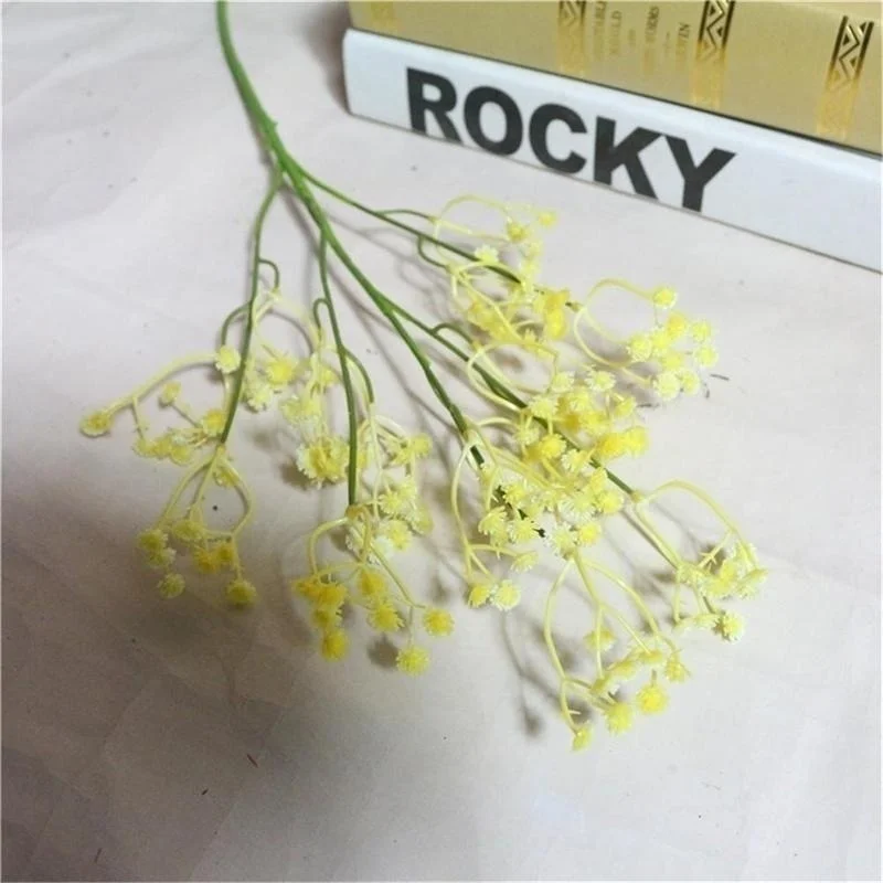 

1 Pc Artificial Babysbreath Gypsophila Silk Flower Party Wedding DIY Home Decor Plastic Pu Flower Garland Wreath For Birthday