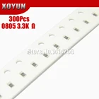 300 шт 0805 SMD резистор 1% 3,3 K ohm 18W 3K3 332