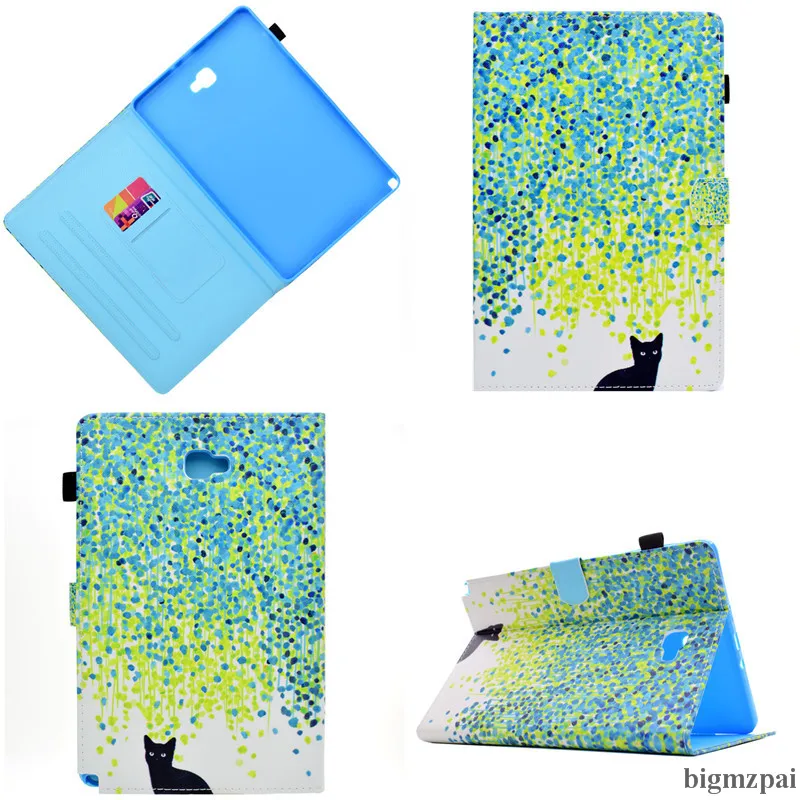 Для Samsung Galaxy Tab A6 10 1 чехол P580 P585 S Pen 3D принтер искусственная кожа смарт подставка