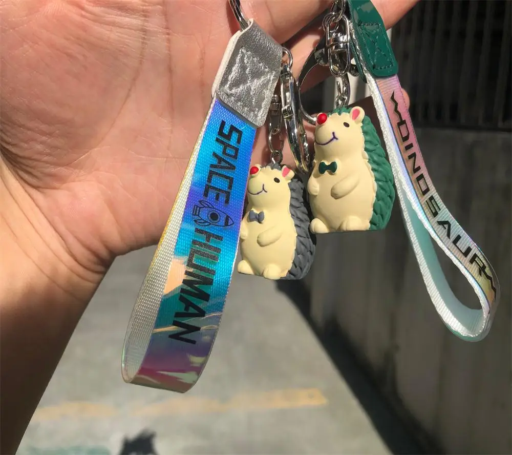 

New Lovely Hedgehog Keychains Fashion Hamster Dream Keyring Pendant Women Bag Key Chain Gifts Kids Children Toy