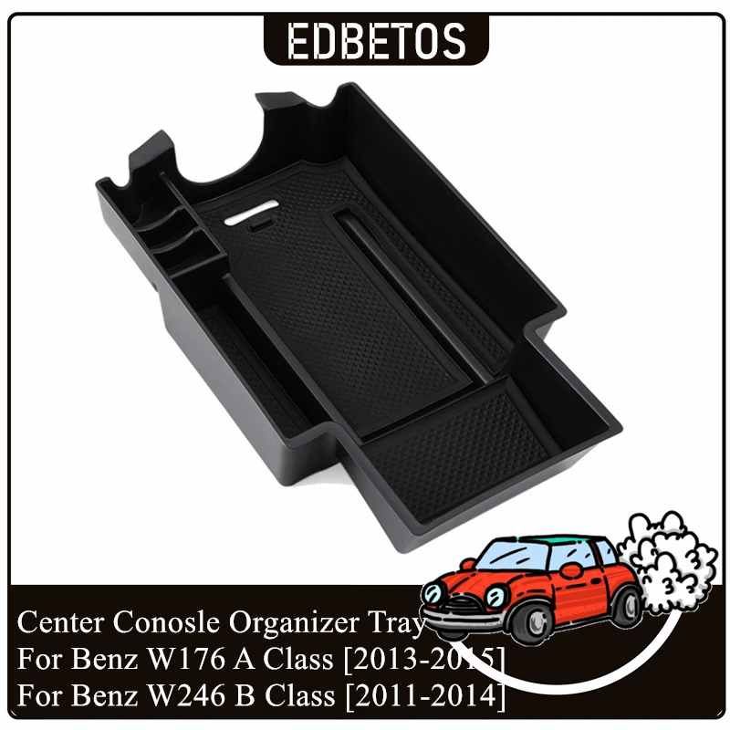 

For Benz W176 A Class A180 A200 A220 A250 A45 AMG CLA GLA and Benz W246 B Class Center Conosle Organizer Tray Armrest Box