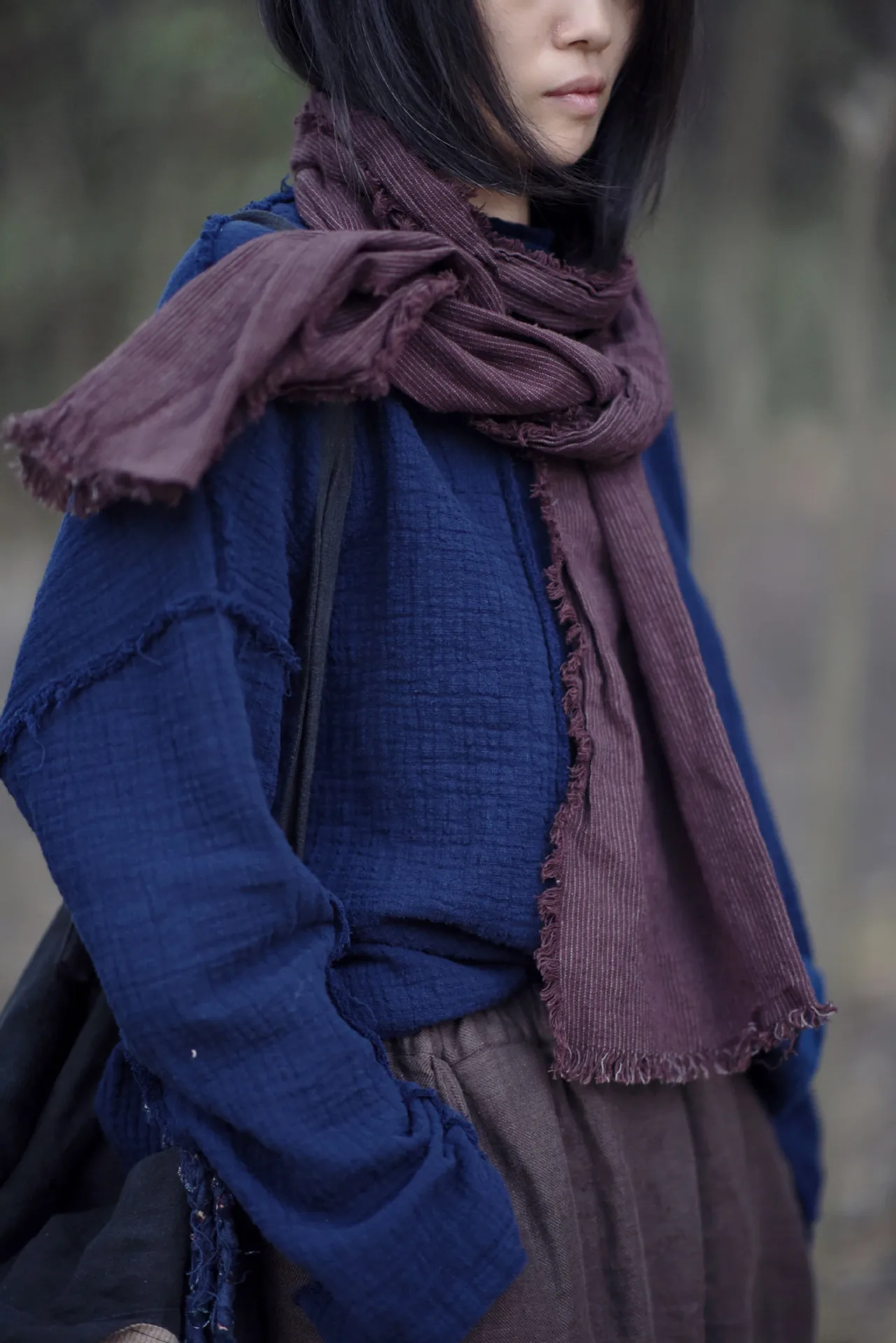 Женские Простые рваные хлопковые льняные шарфы шарф женский винтажный