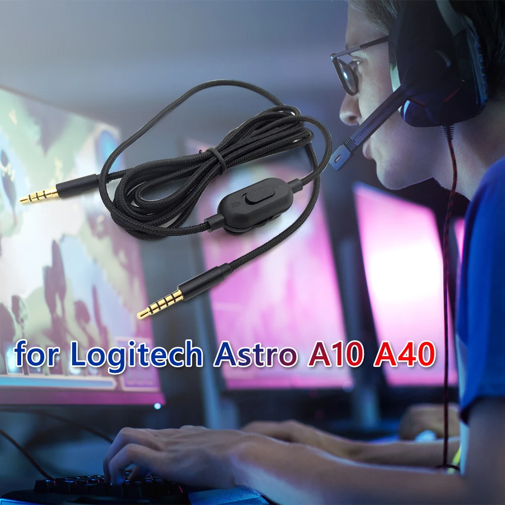 Шнур AUX для наушников 3 5 мм Logitech Astro A10 A40 A30|Аксессуары наушников| |