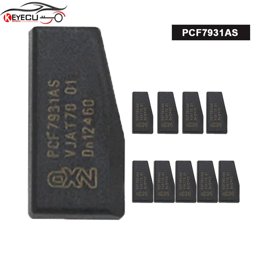 

KEYECU 10PCS/Lot Car Key Chips, PCF7931AS Transponder Chip for BENZ BMW