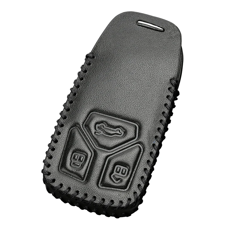 YOLU Car Key fob Cover Leather Case for Audi Q7/TT Bag Shell Red/Black/Blue | Автомобили и мотоциклы