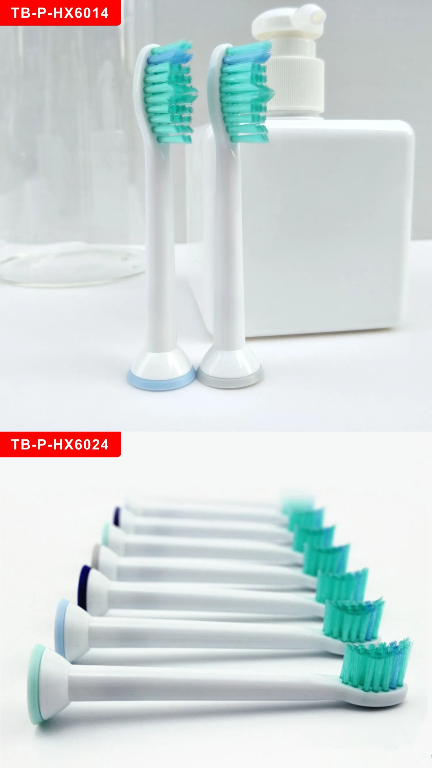 4 шт./лот вибрационные сменные насадки для зубной щетки для Philips Sonicare proresyota HX6014/HX6024/HX6034/HX6064