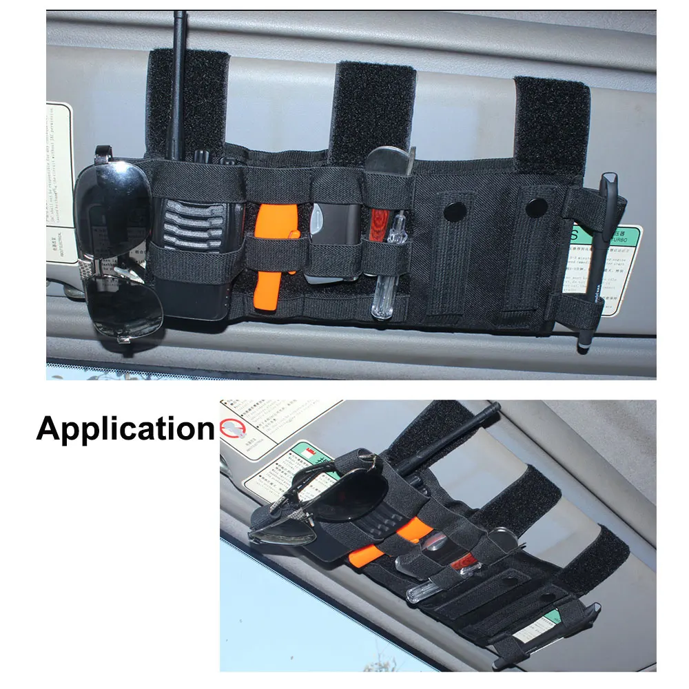 

Molle Storage Bag Pouch for Car Sun Visor Panel Organizer Auto Gear Holster Bag Outdoor Camping Travel Accessories Kits Holder