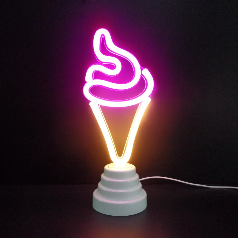 Светодиодный неоновый светильник фламинго кактус пентаграмма звезда бар ins