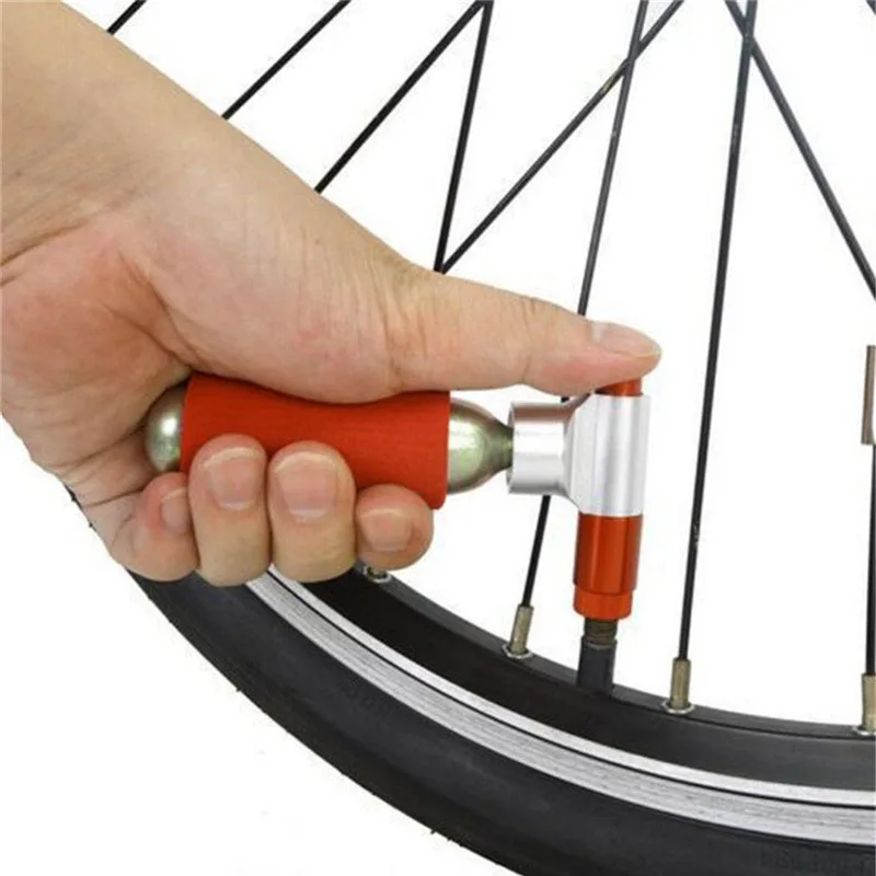 

Portable Mini Bicycle Pump CO2 Ultralight Air CO2 Inflator Cycling Pump Bike Ball Pump Schrader & Presta Mini Bike Accessories