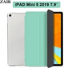 Чехол из искусственной кожи для iPad Mini 2019, 7,9 дюйма, A2126, A2124, A2133, тройной складной, Автоматический Режим снапробуждения, смарт-чехол для iPad Mini 5 2019