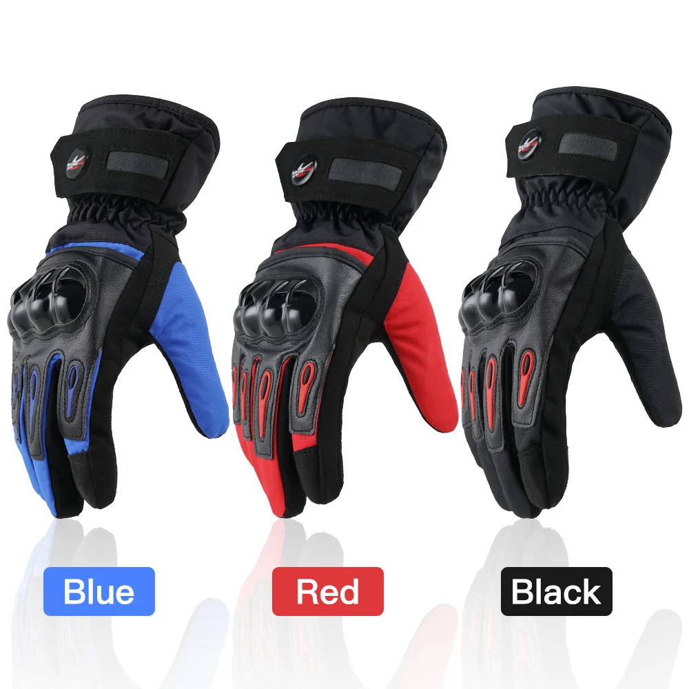 Мотоциклетные перчатки зимние водонепроницаемые для сенсорного экрана из