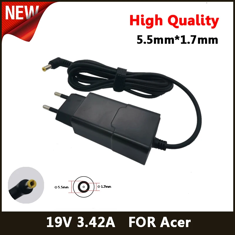 19V 3.42A 5 5*1 7mm адаптер переменного тока для ноутбука зарядное устройство Acer M5-581G 4730ZG