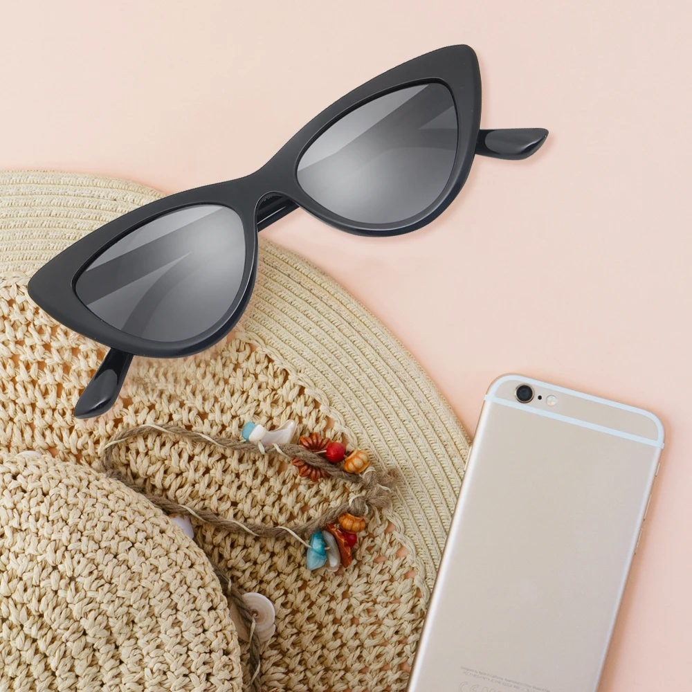 Женские винтажные солнцезащитные очки Cyxus в стиле ретро кошачий глаз